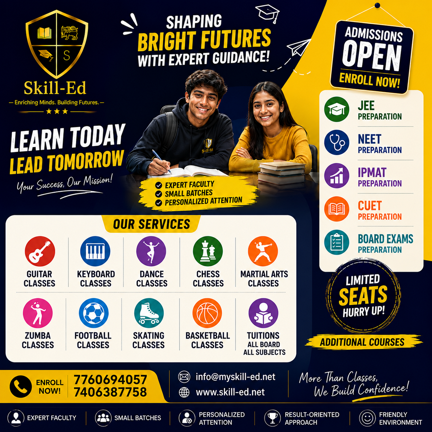 Admissions open