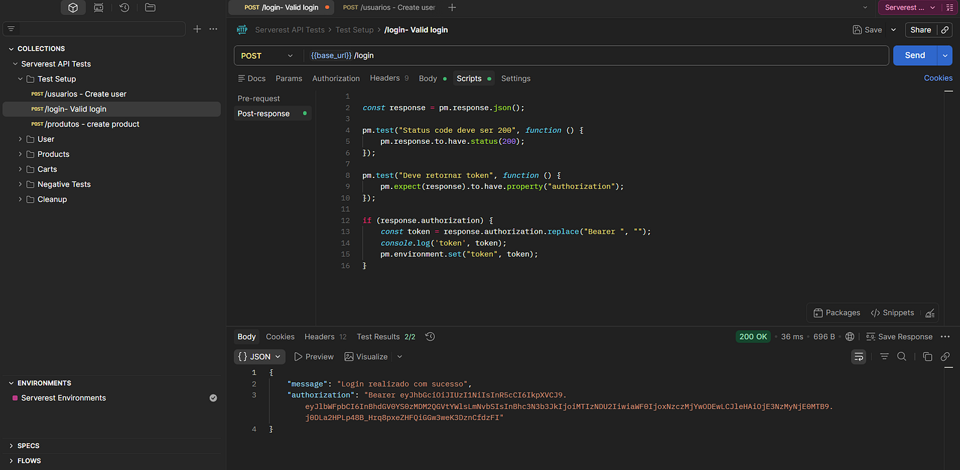 Construindo uma suíte de testes de API com Postman, Newman e CI/CD
