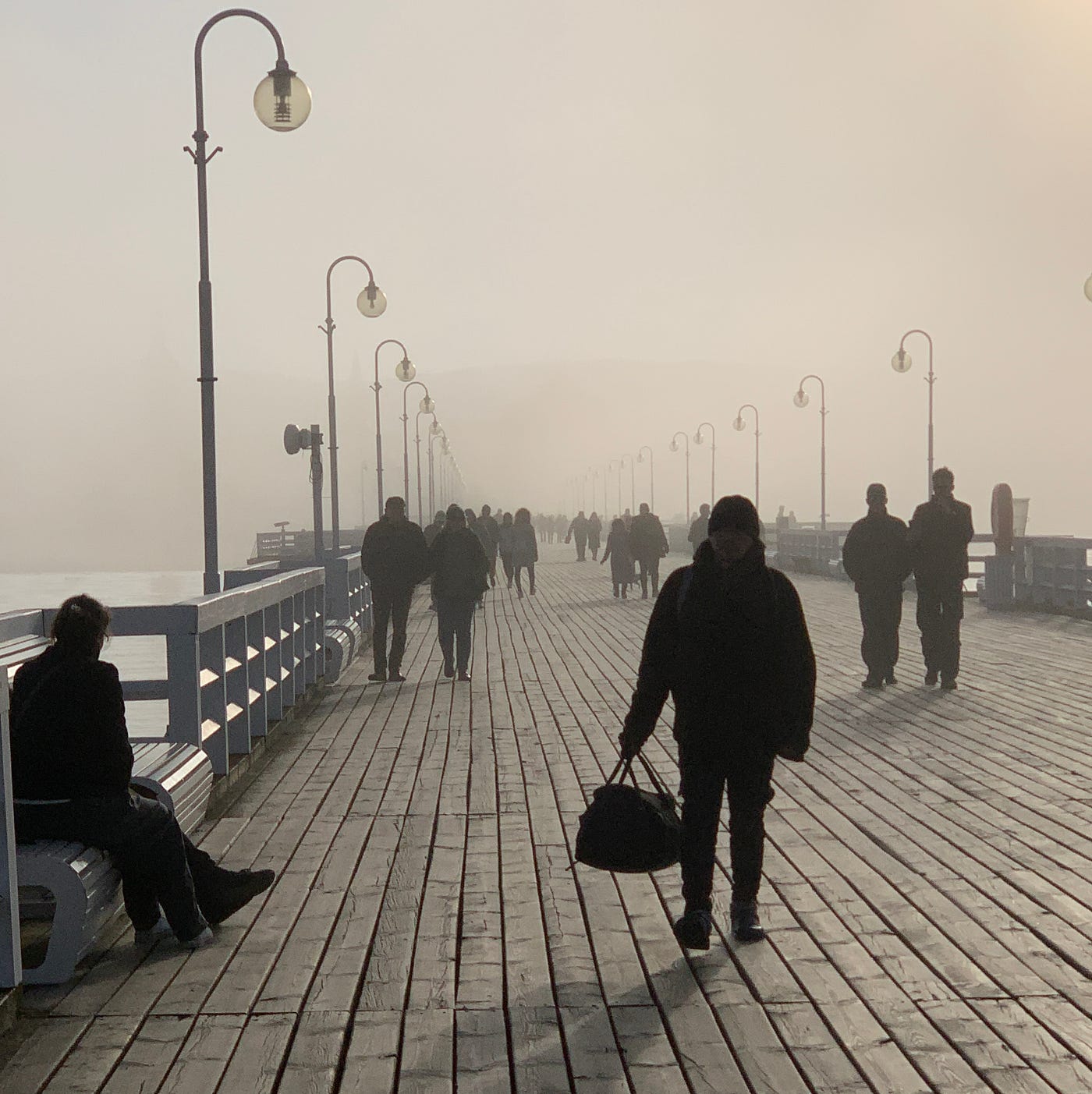 Sopot pier, Poland. Author photo, iPhone X.