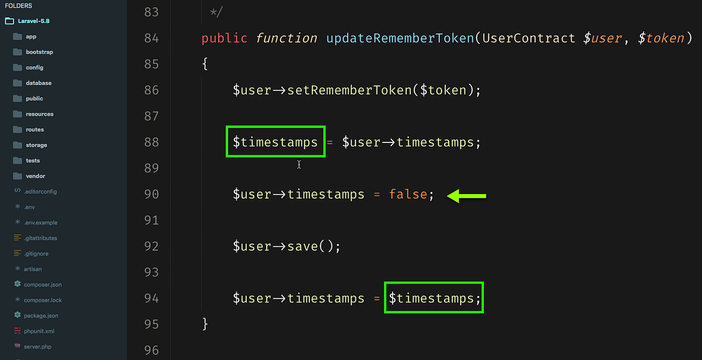 Laravel eloquent model increment with or without updating timestamps | by  Panjeh | Medium