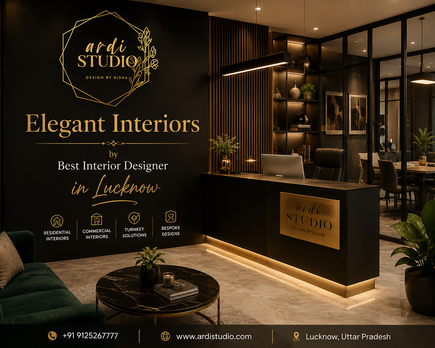 Elegant Interiors by Best Interior Designer in Lucknow