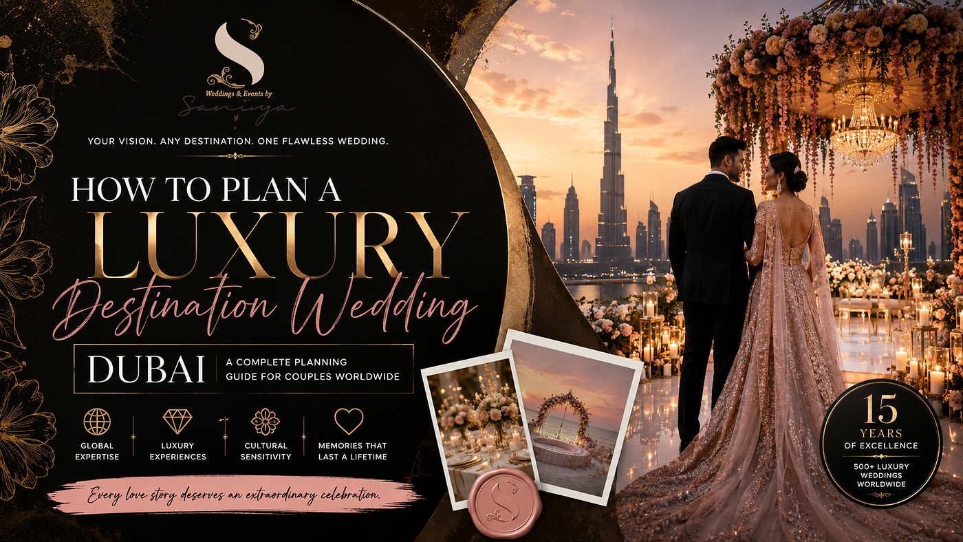 How to plan a luxury destination wedding Dubai couples remember forever