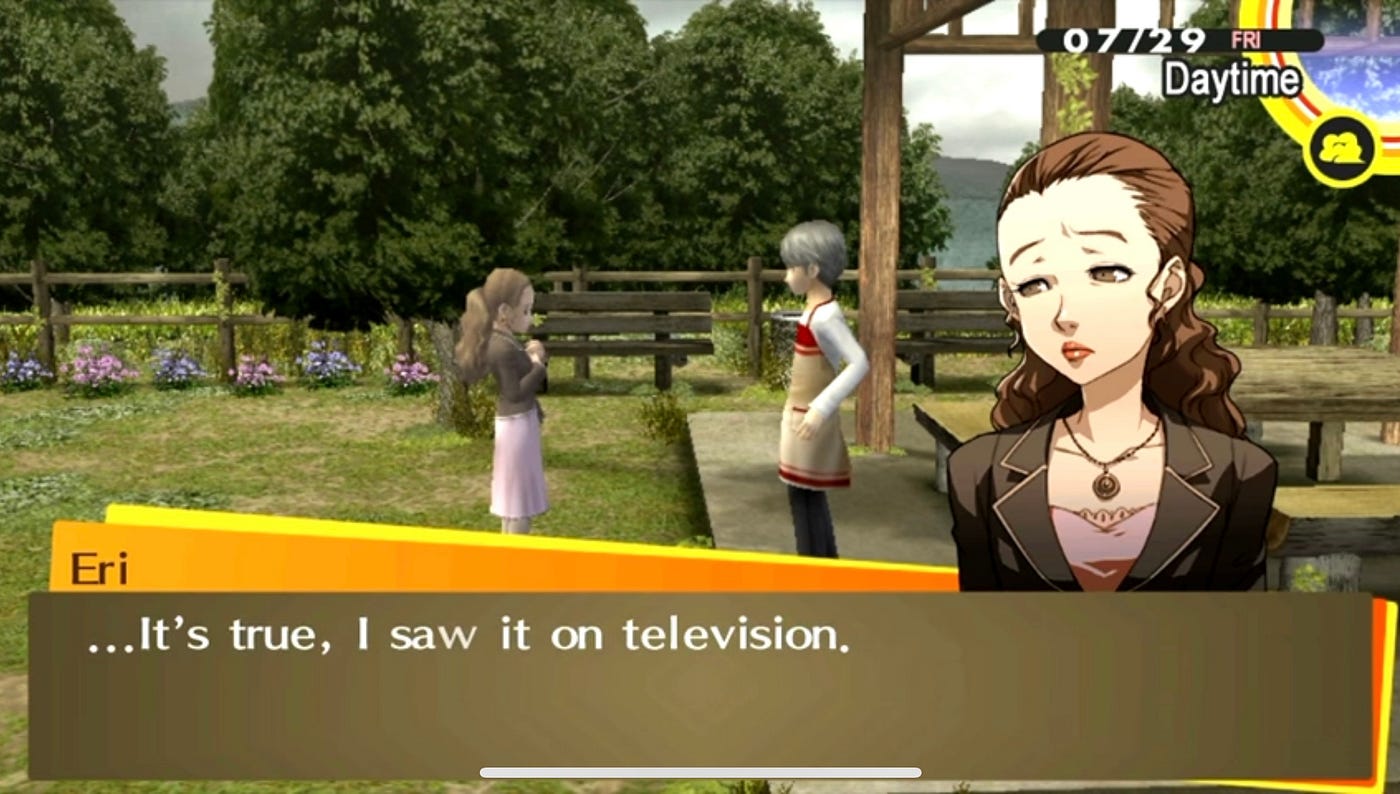Moments of Truth ERI; Persona 4 social links explained | by Nathan