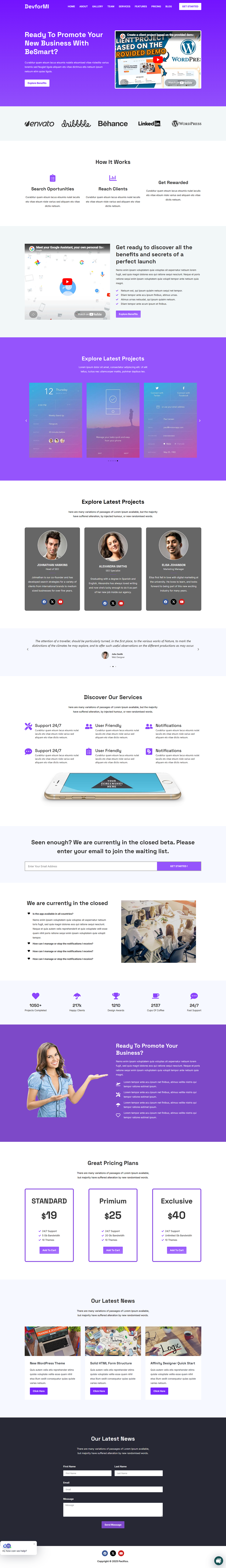 Just completed a new landing page design project.