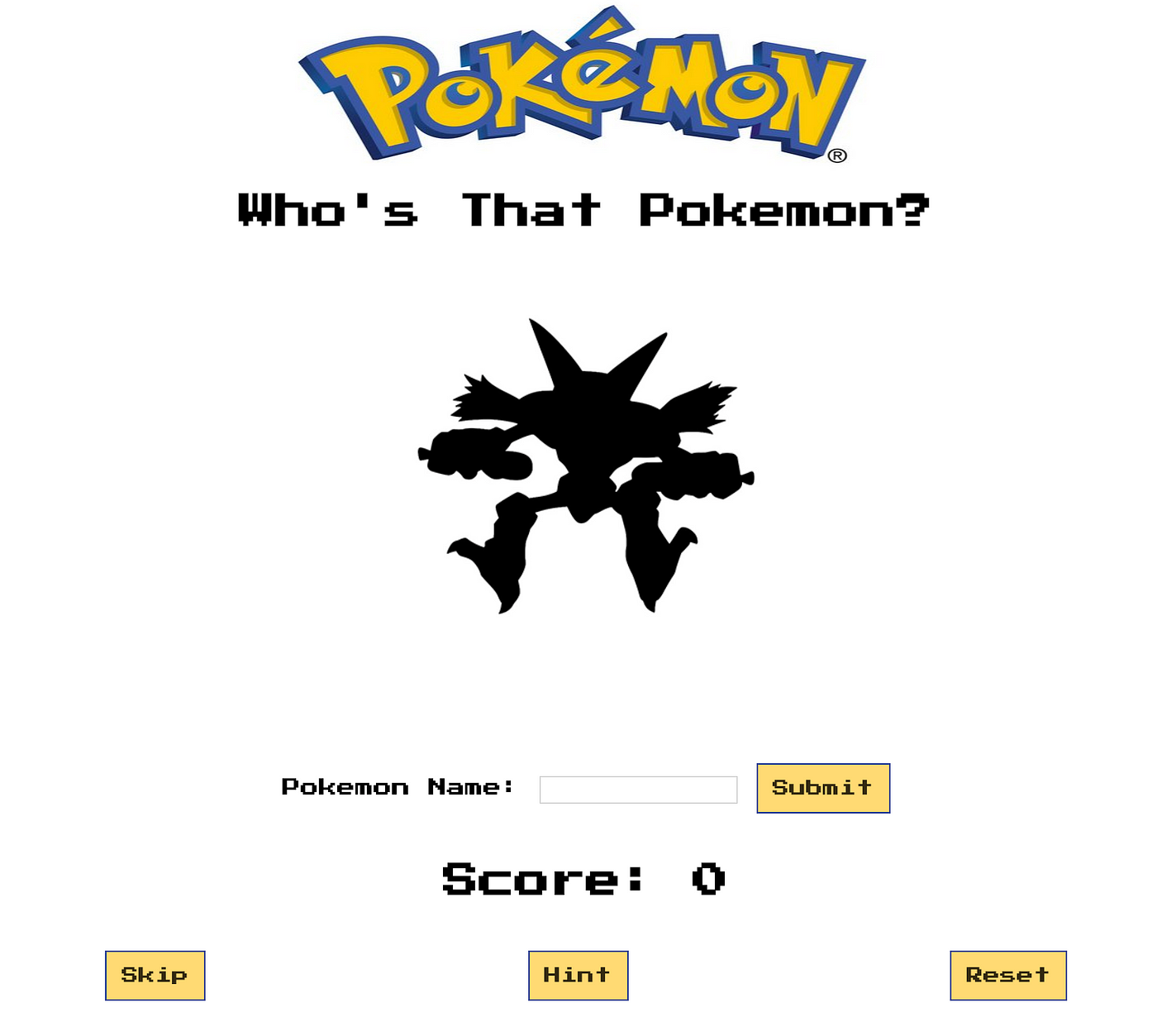 Who's That Pokémon