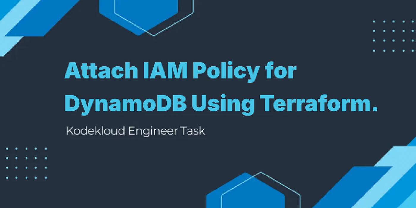 KodeKloud Engineer Day 99: Attach IAM Policy for DynamoDB Access Using Terraform.