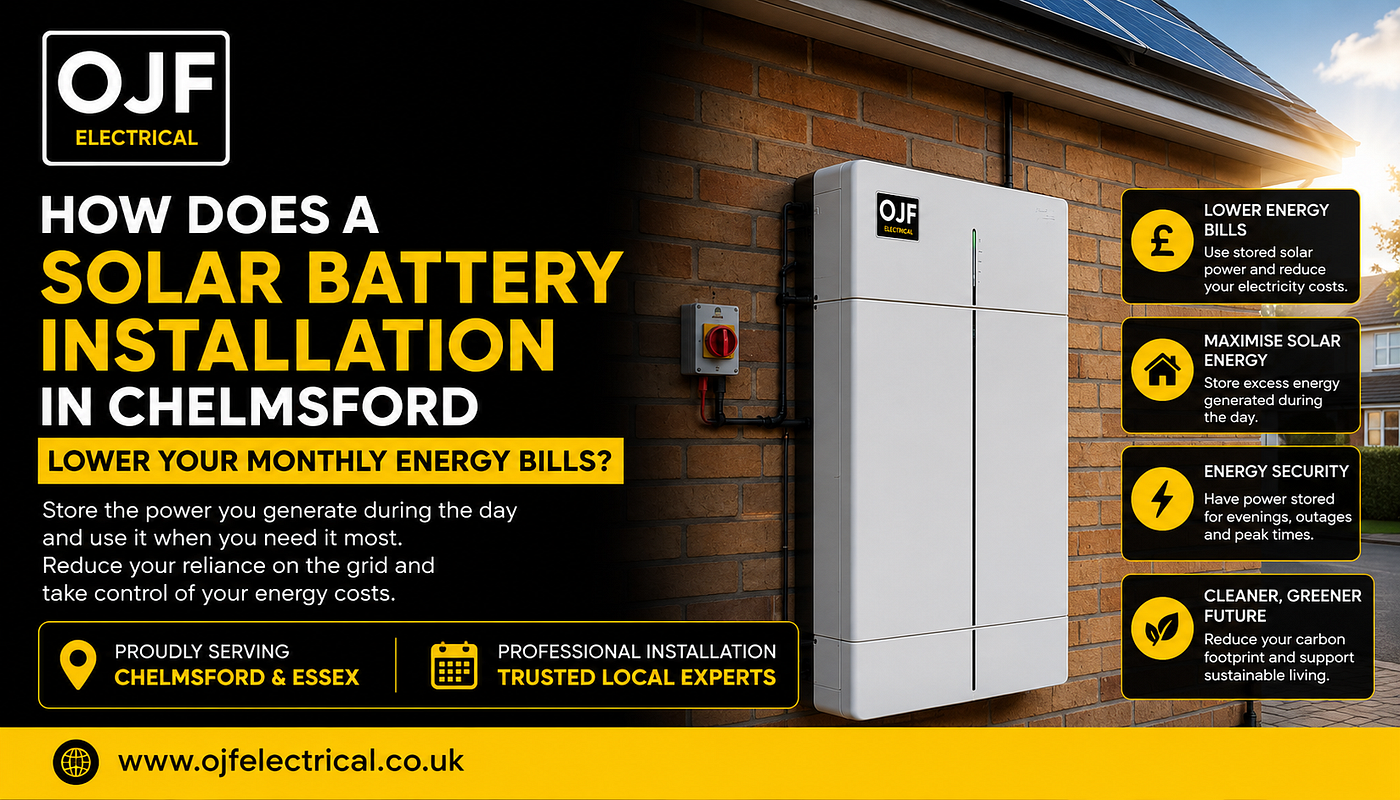 How Does a Solar Battery Installation in Chelmsford Lower Your Monthly Energy Bills?