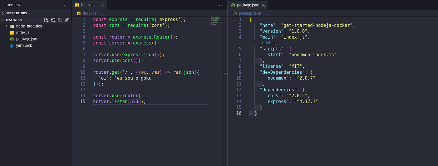 Criando uma api NodeJs com Docker | by Claudio | Medium