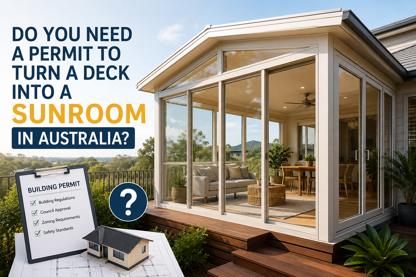 Do You Need a Permit to Turn a Deck into a Sunroom in Australia?