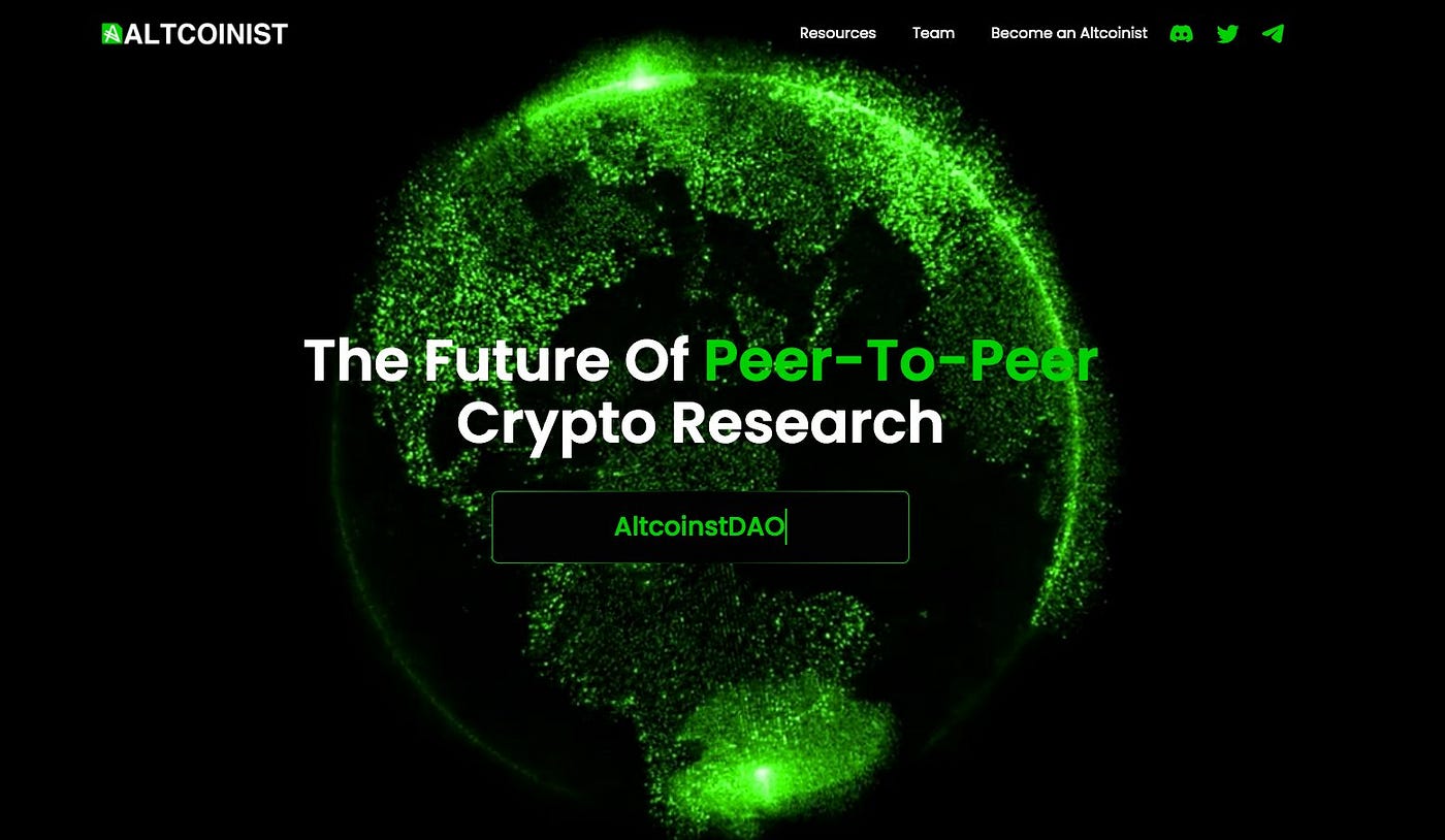 Altconist DAO: Empowering Crypto Research | by Celina Ntoe | Medium
