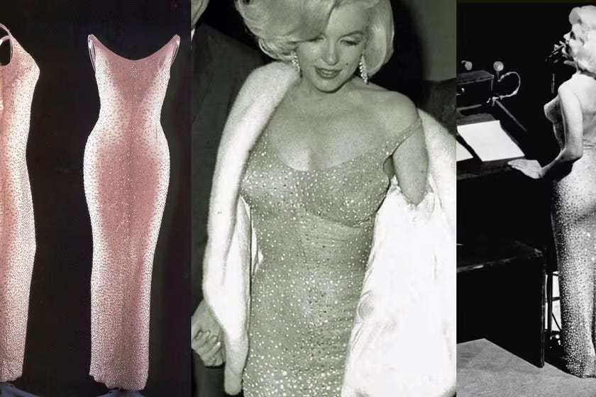 Marilyn’s “Happy Birthday” dress left the audience in awe