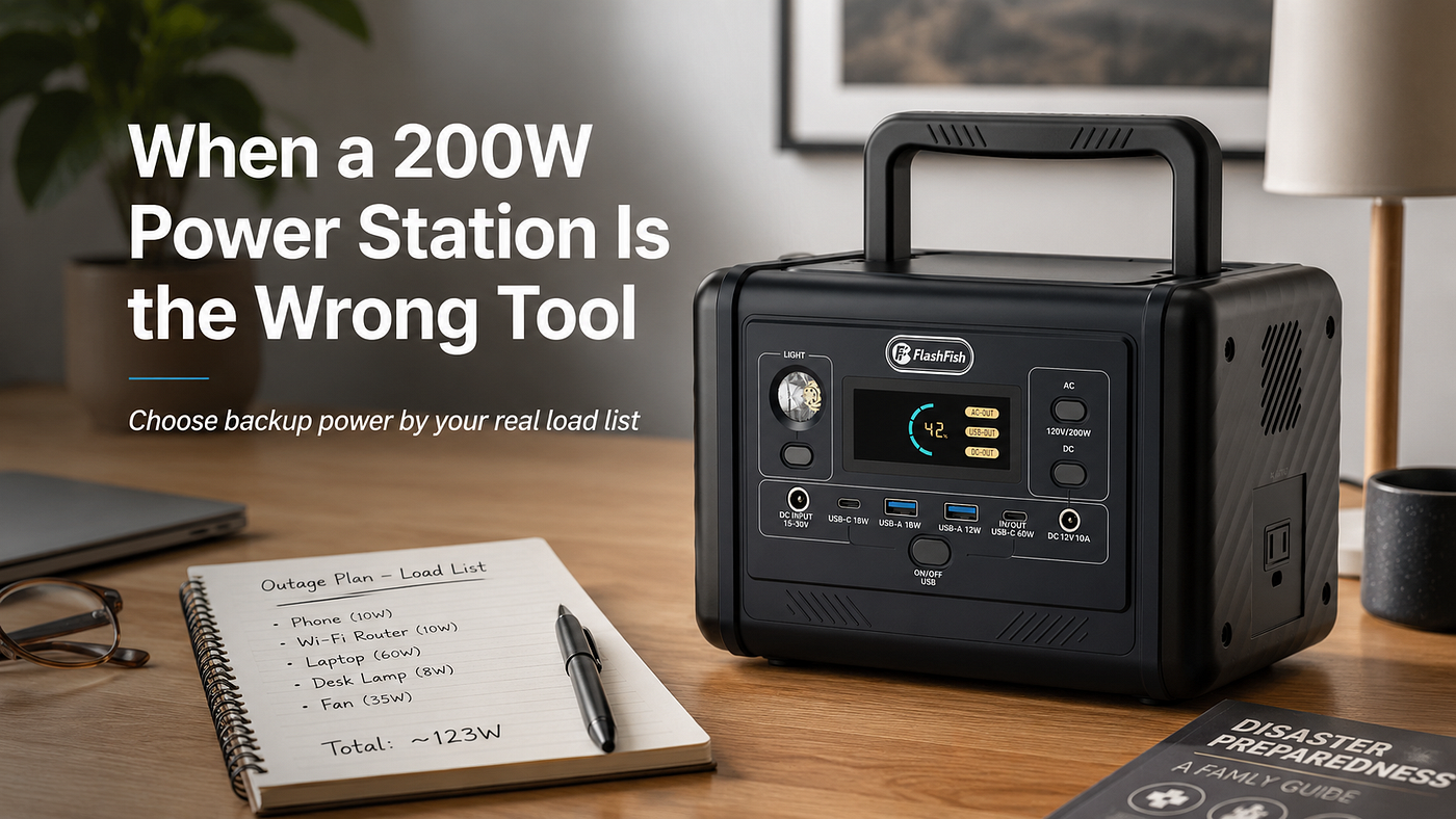 When a 200W Power Station Is the Wrong Tool — and Why That Helps You Choose