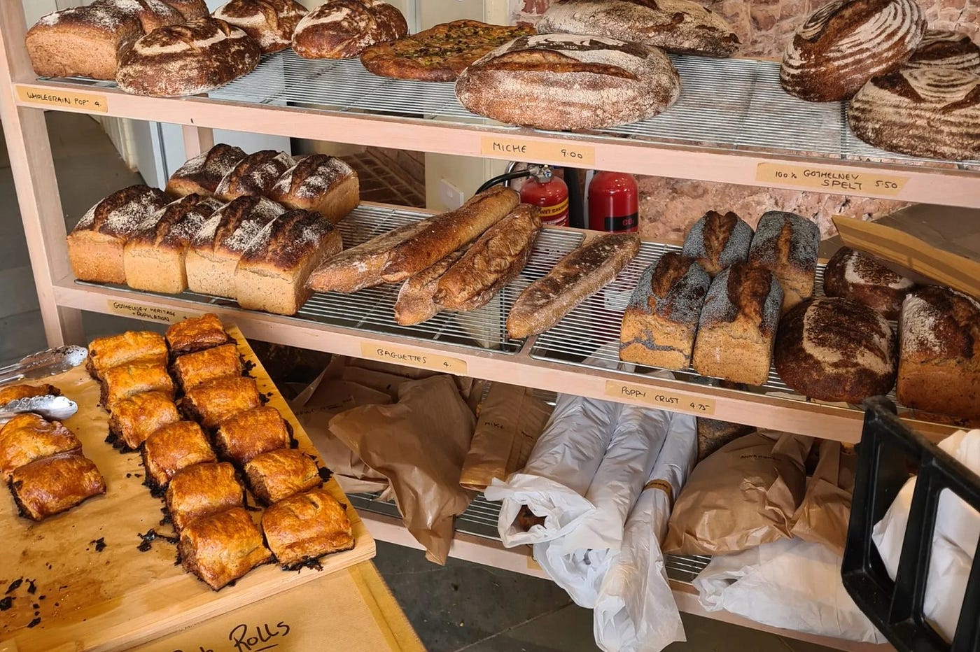 Fresh bakes from Field Bakery at Gothelney Farm [Credit: Farmerama blog].