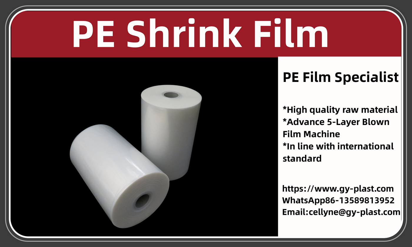 High quality Ldpe heat shrink film pe shrink tube film for water