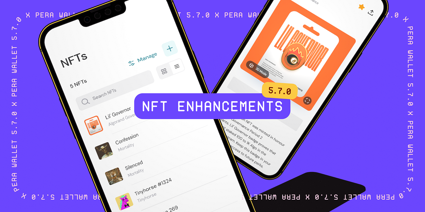 Pera Wallet 5.7.0: NFT QoL changes and Discover-Browser all rolled into  one! | by Pera Wallet | Pera Wallet