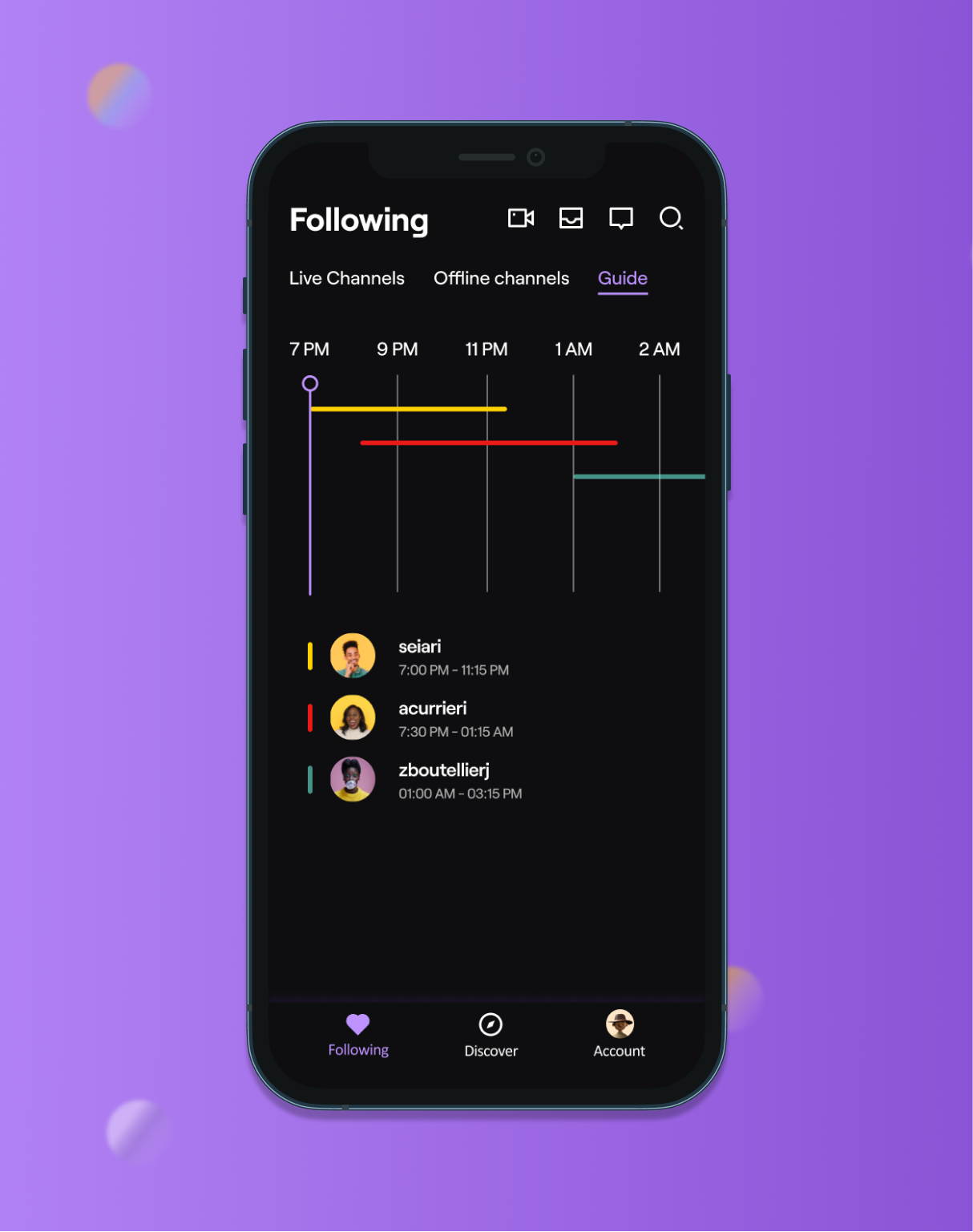Twitch.tv Android App Redesign Concept on Behance