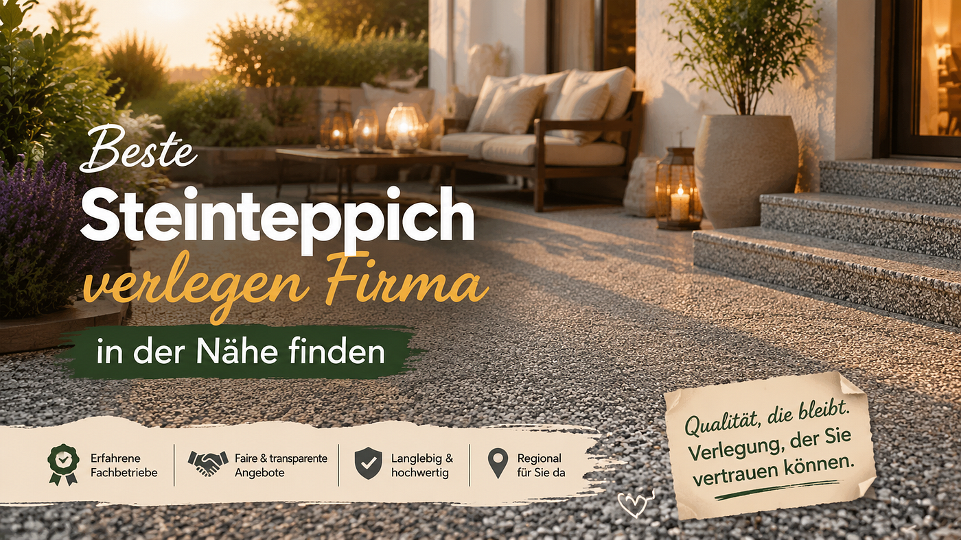 Beste Steinteppich verlegen Firma in der Nähe finden: So treffen Sie die richtige Wahl