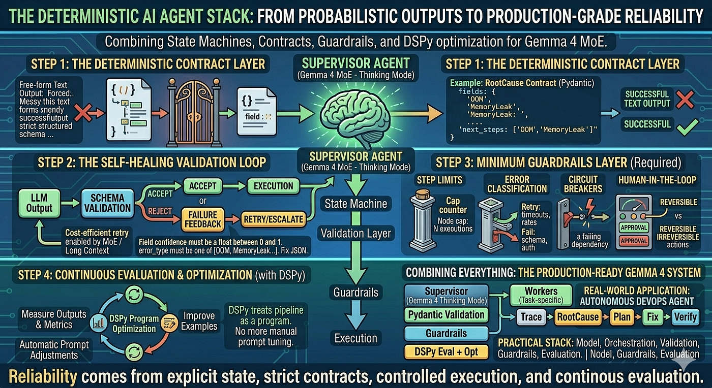 Part 3 — Making Gemma 4 Agents Production-Ready: Guardrails, Structured Outputs, and Self-Healing…