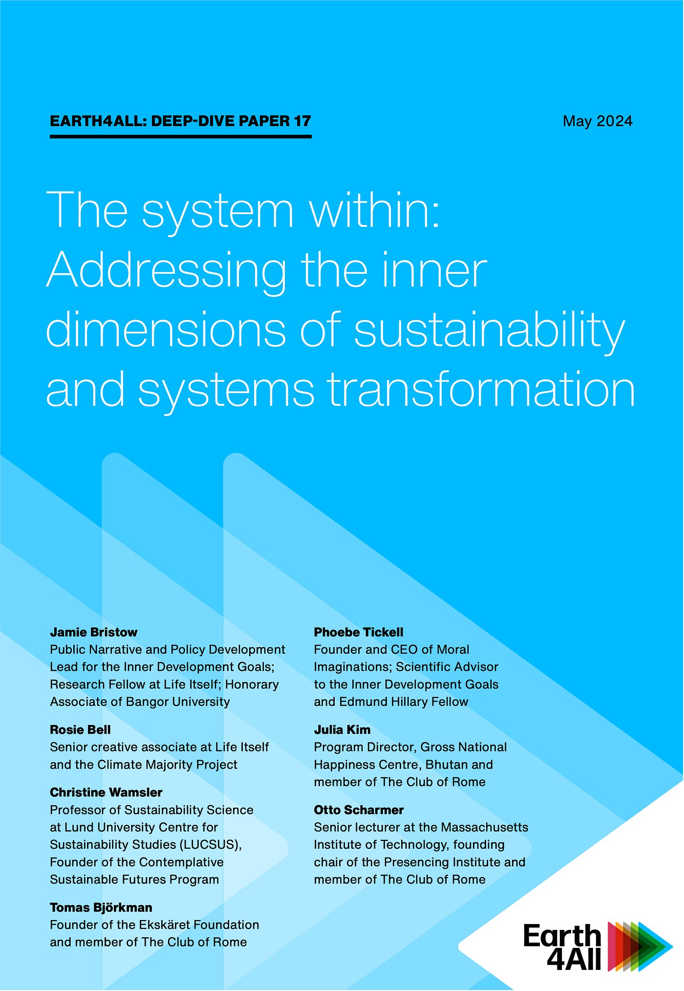 The System Within: Addressing the Inner Dimensions of Sustainability and Systems Transformation