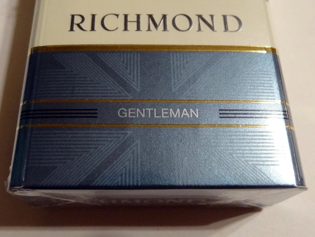 richmond cigarettes types Richmond cigarette tasting.. All the cigarettes of this brand are… | by  Henry Tudor