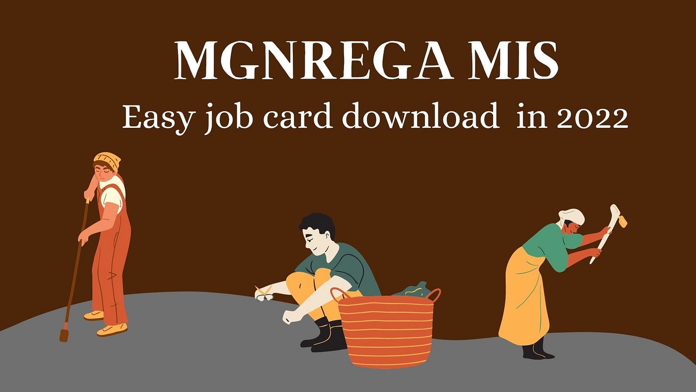 MGNREGA — Download Job card 2022