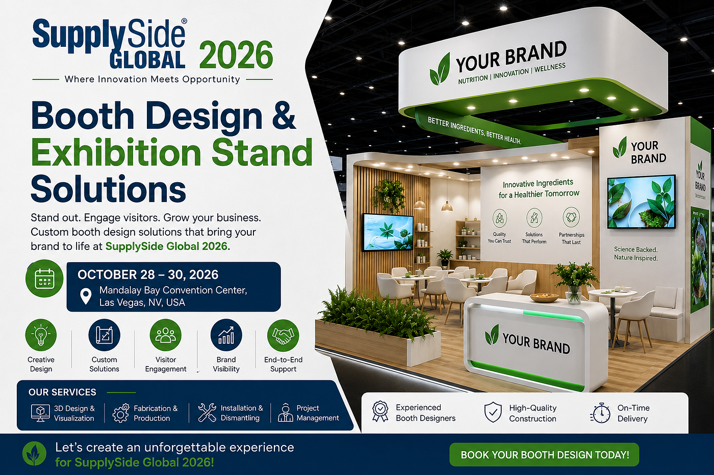 SupplySide Global 2026 Booth Design & Exhibition booth Solutions