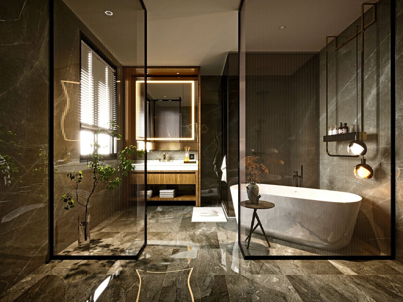 جميع أفكار تصميم الحمام واتجاهاتها مع جروهي | by Highfive bath | Medium