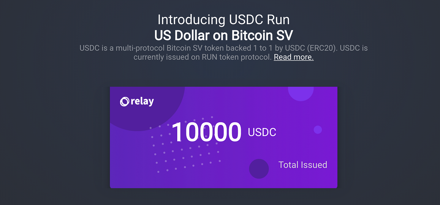 USD Coin comes to Bitcoin SV; Introducing wrapped USDC by RelayX | by  RelayX | Medium
