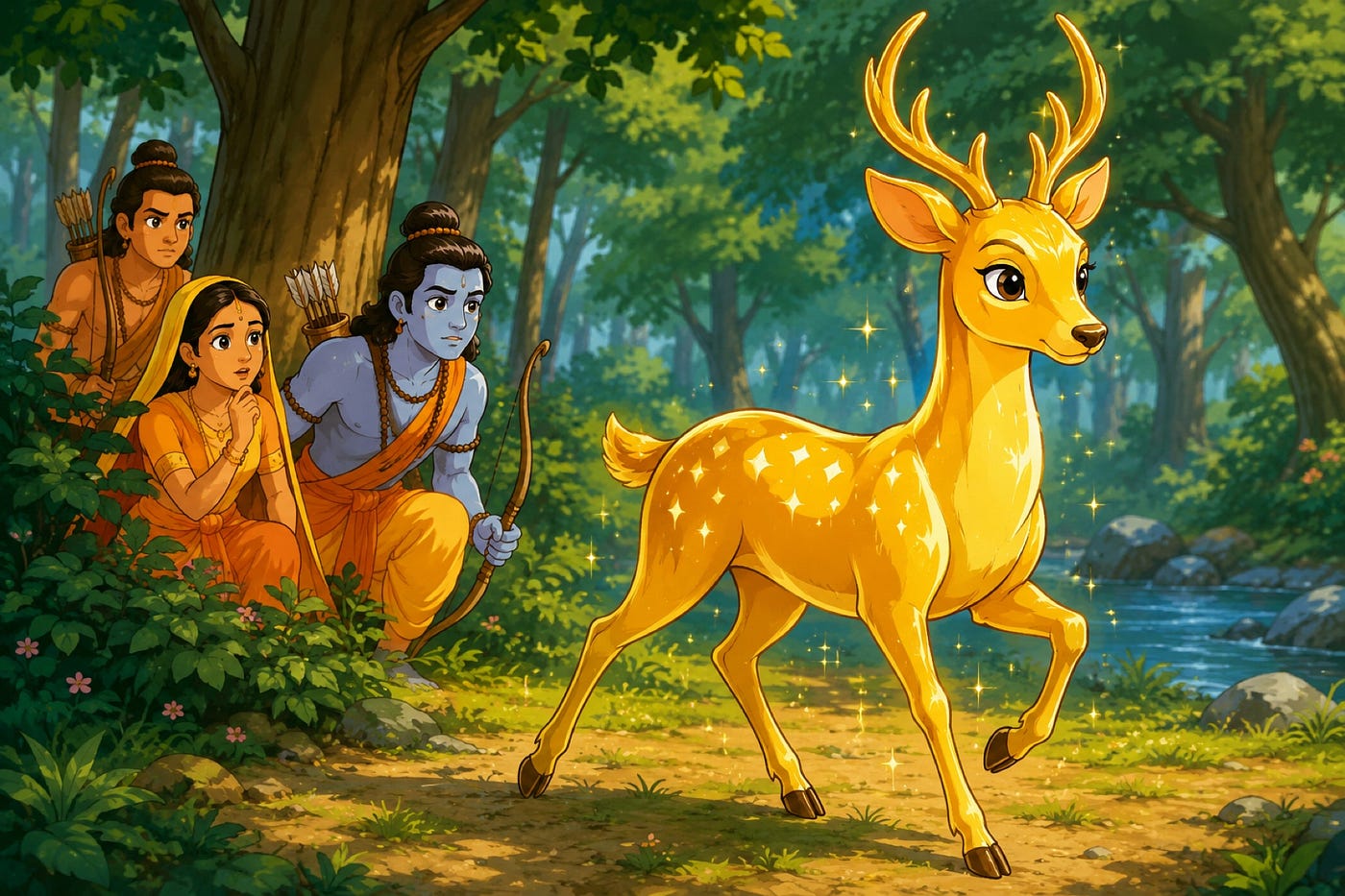 “Maricha, the illusion of Maya, set out to lead the Lord of Maya astray.”
