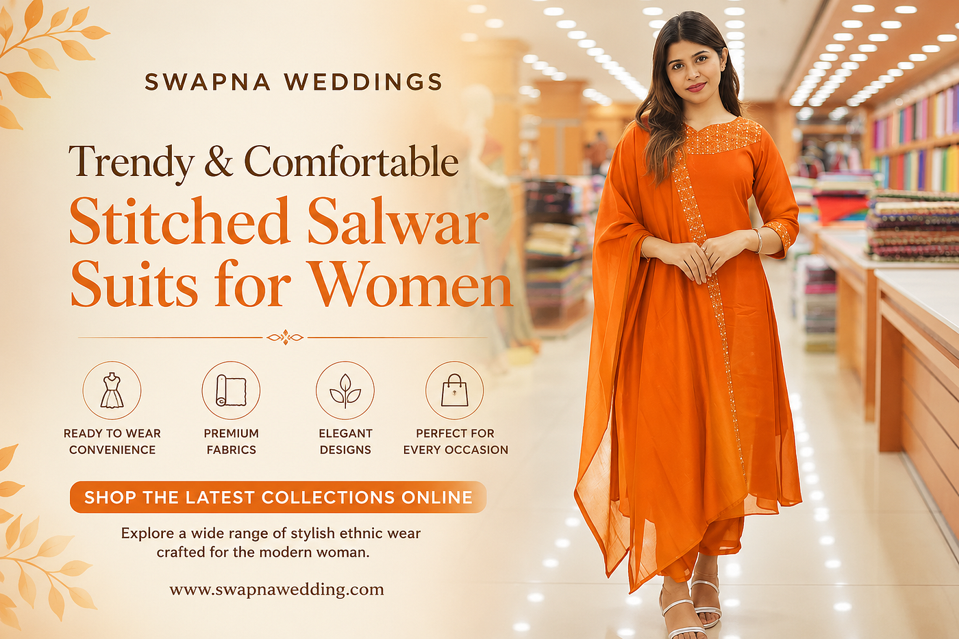 Ready to Wear Salwar Suits Online in Kerala | Shop Trendy Stitched Ethnic Wear for Women in 2026
