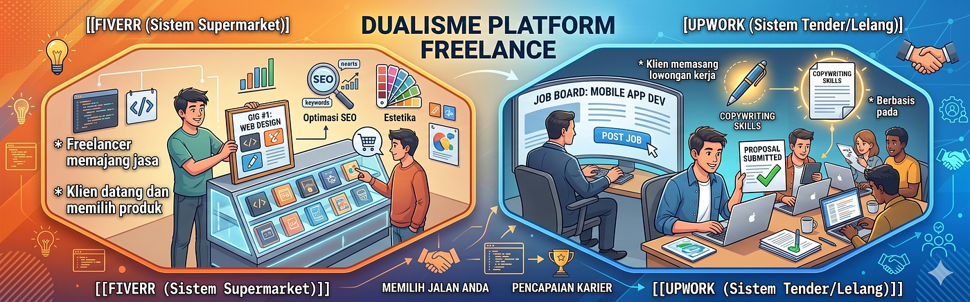 Mengospek Pasar Kerja Internasional: Pilih Upwork atau Fiverr untuk Pemula?