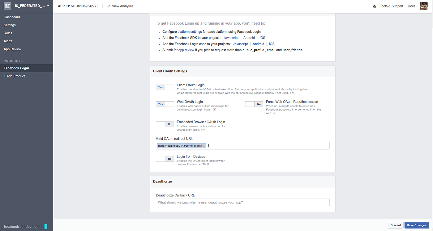 Creating an OAuth Application in Facebook (API v2.7) to use Facebook as a  Federated Authenticator in WSO2 Identity Server 5.1.0 | by Prakhash  Sivakumar | Medium