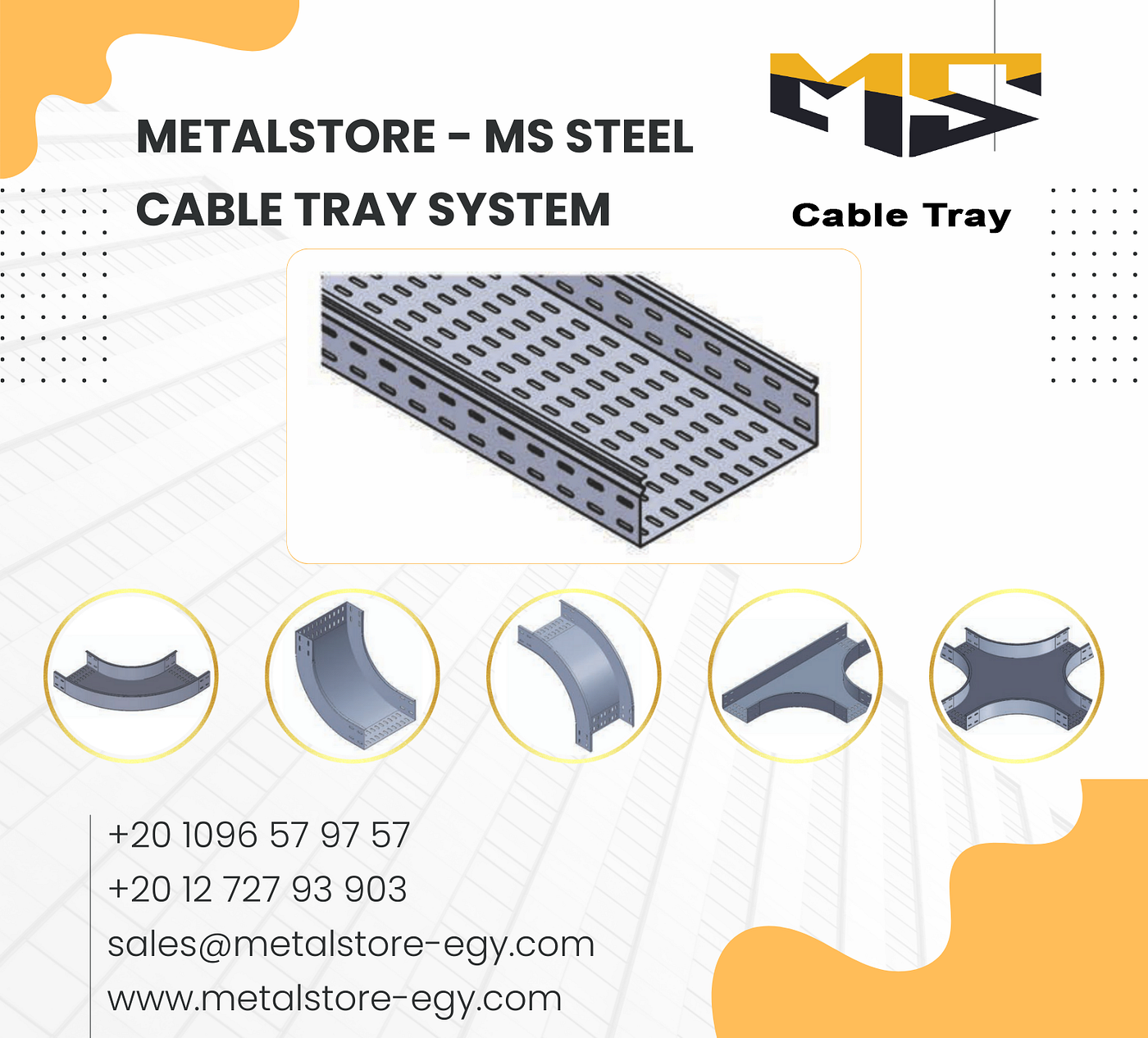 Cable Tray System in Egypt: Reliable Cable Management by Metal Store