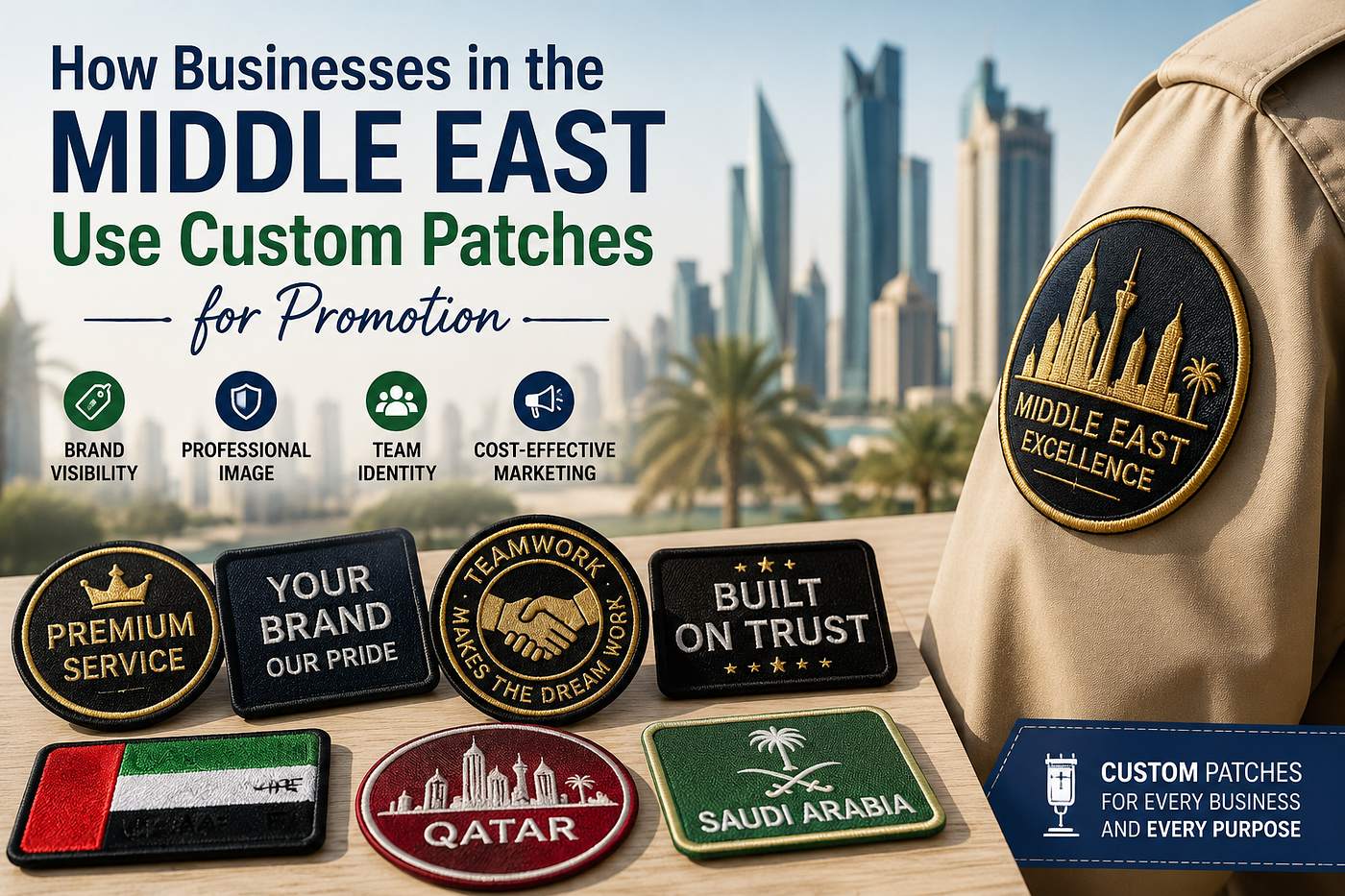 How Businesses in the Middle East Use Custom Patches for Promotion