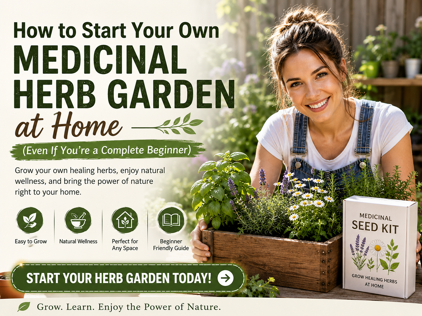 How to Start Your Own Medicinal Herb Garden at Home (Even If You're a Complete Beginner)