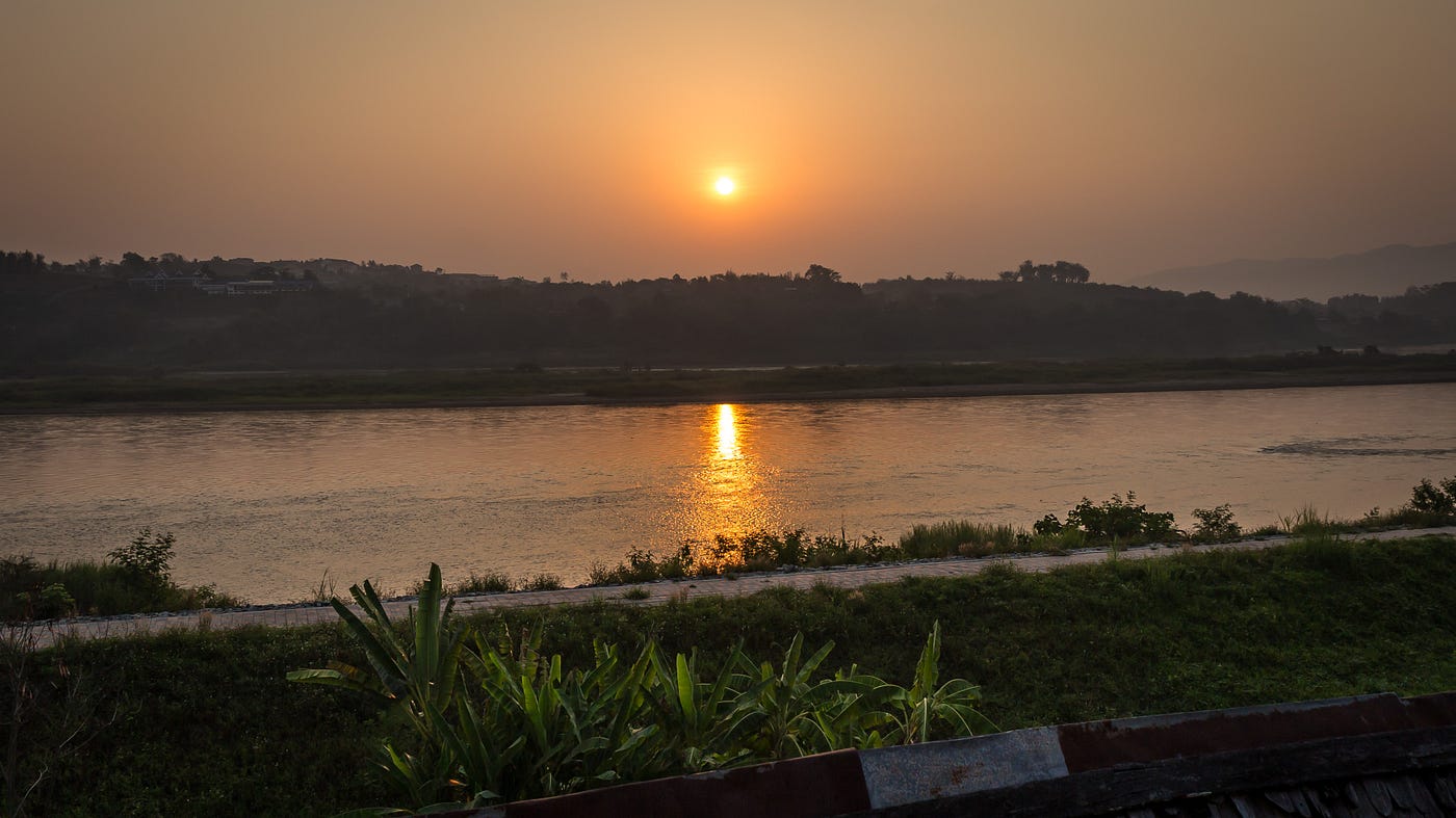 Border between Thailand and Laos along the Mekong River | Photo by author