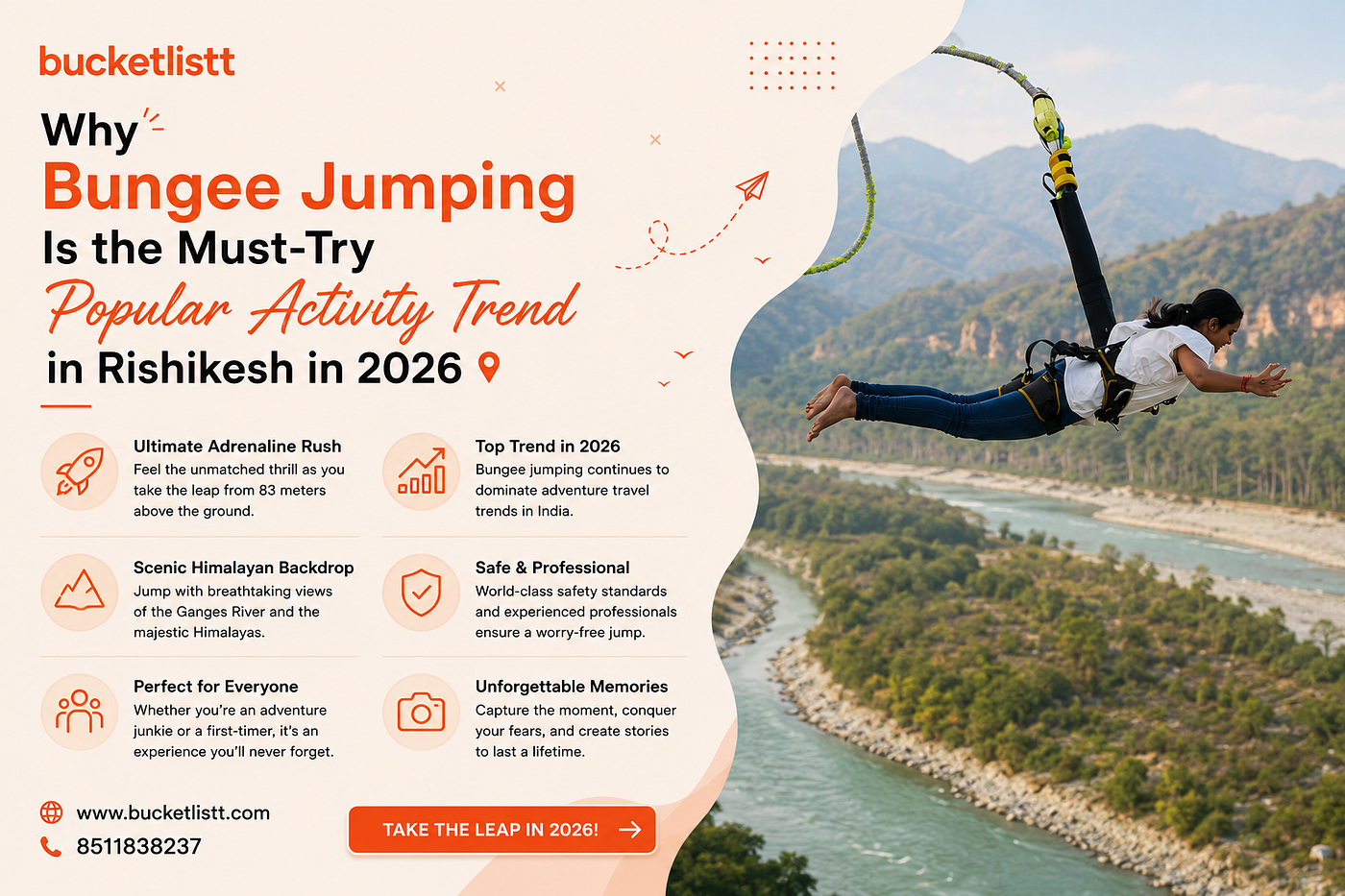 Why Bungee Jumping Is Rishikesh’s Must-Try Adventure in 2026