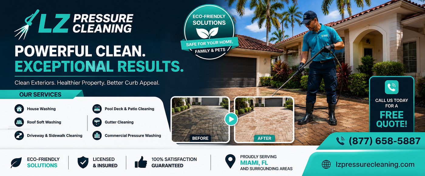 10 Signs Your Property Needs Professional Pressure Washing in Miami, FL
