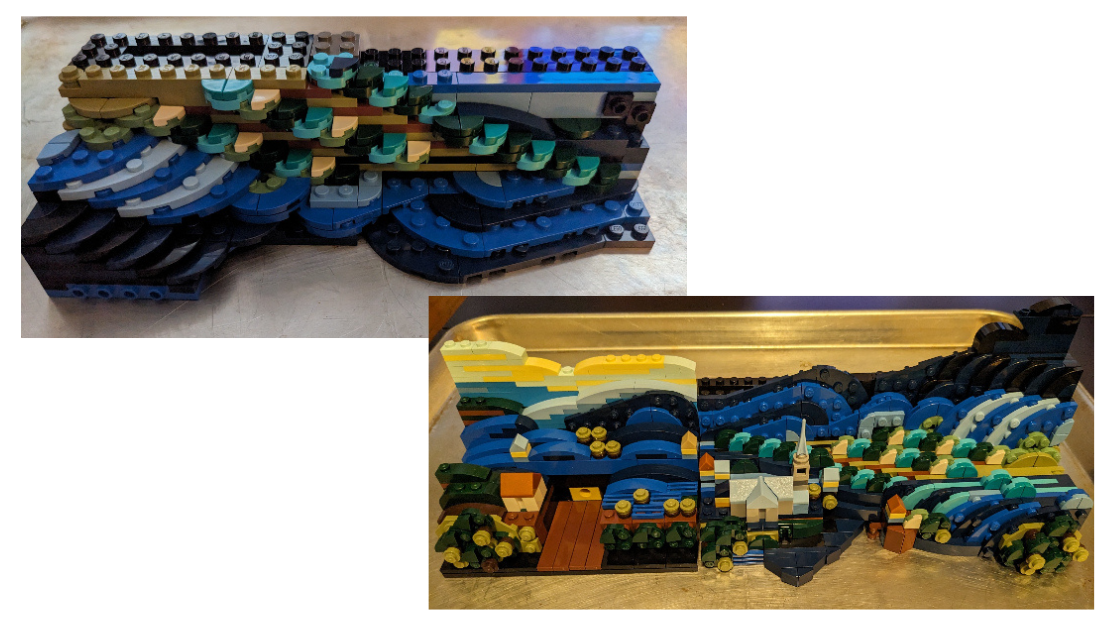 What an awesome build!!! Absolutely love van Gogh's 'Starry Night'!! : r/ lego