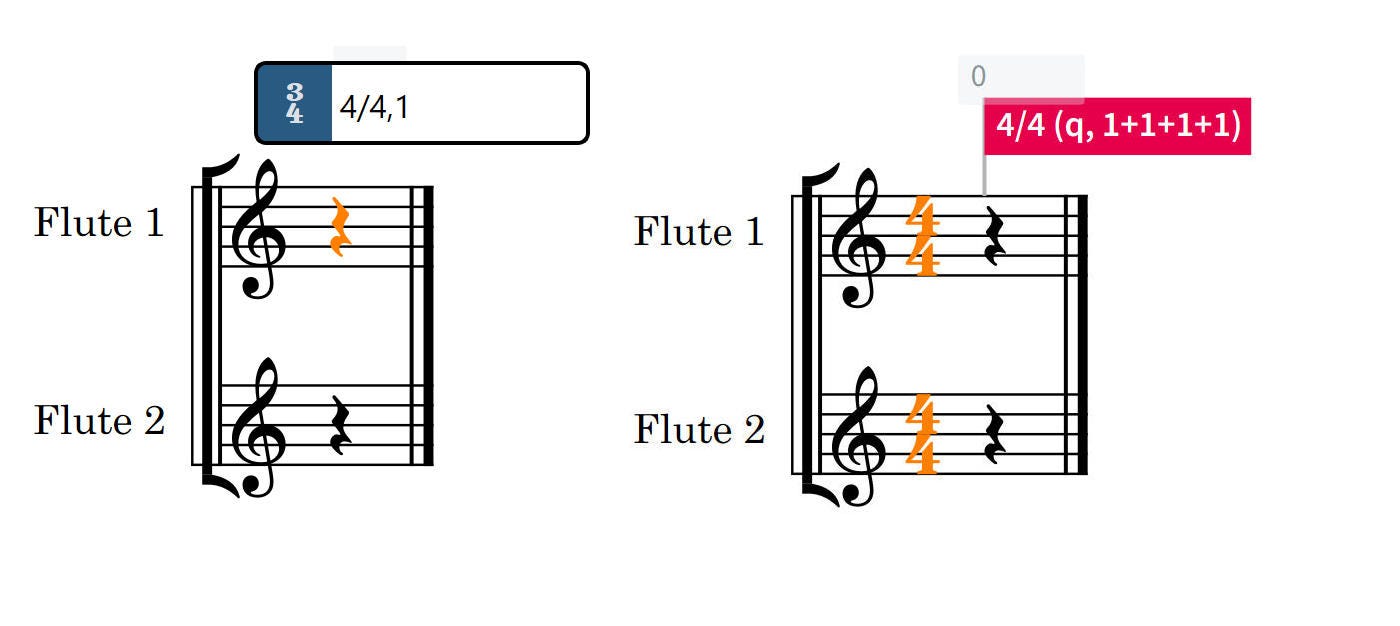 Creating 4/4 with 1 beat pickup