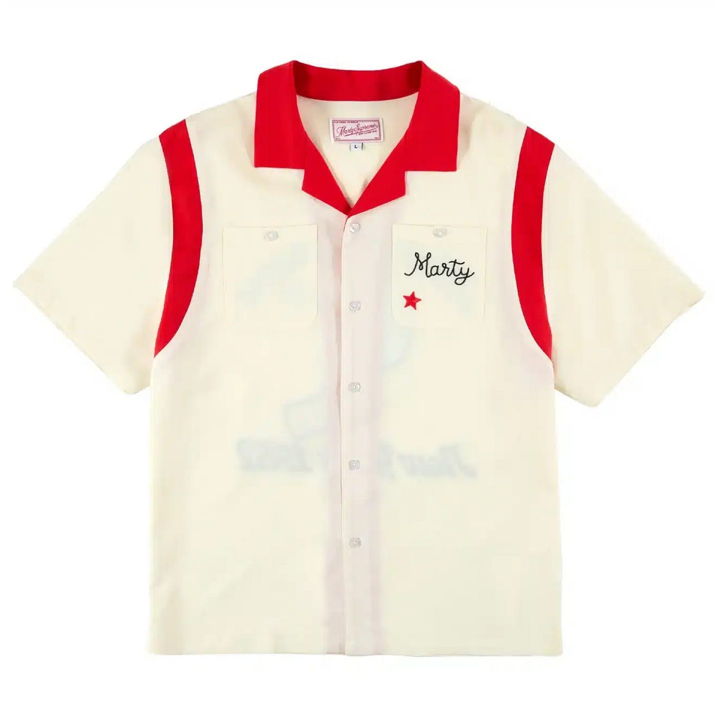 MARTY SUPREME マーティシュプリーム　ホワイト ポロシャツ L MARTY SUPREME マーティシュプリーム ホワイト ポロシャツ L 【公式通販】