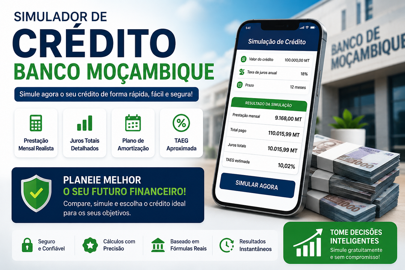Simulador de Empréstimo em Moçambique: Como Calcular Parcelas Antes de Pedir Crédito