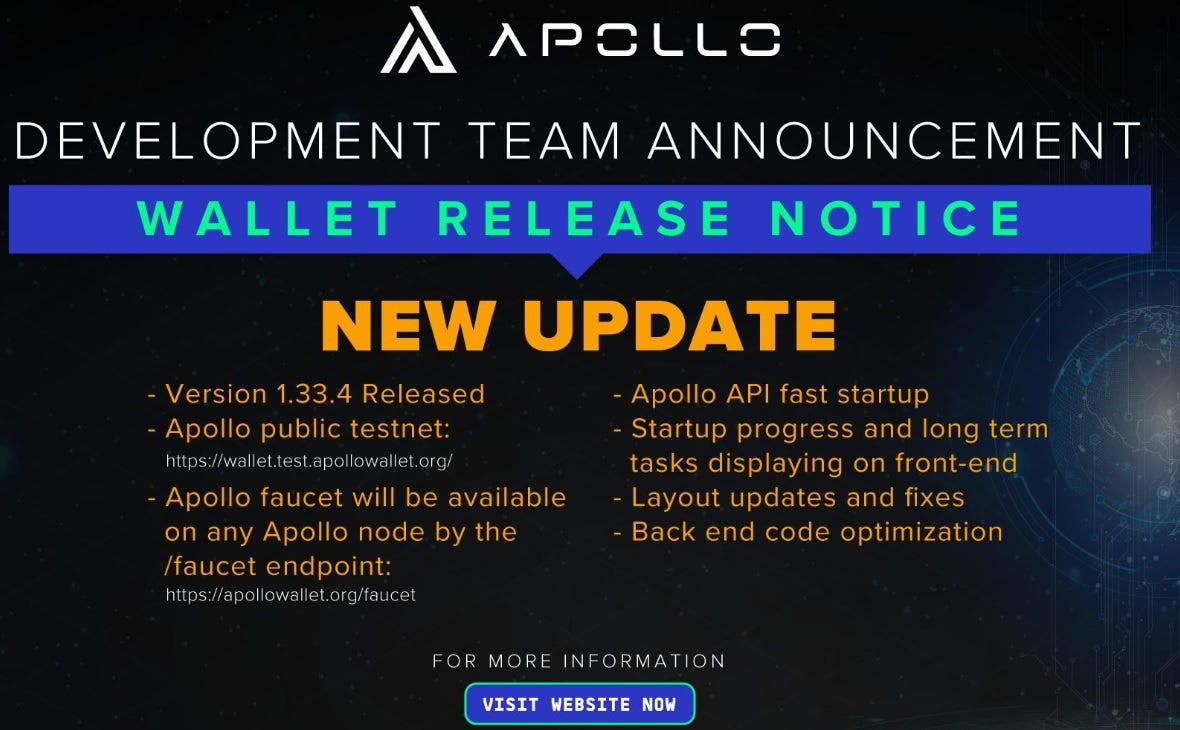 Download Wallet 1.33.4. Get the new version on iOS or Android. | by Apollo  Fintech | Medium