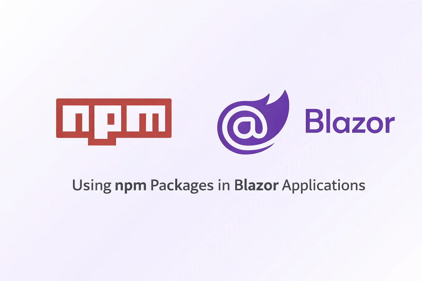 Using npm Packages in Blazor Applications