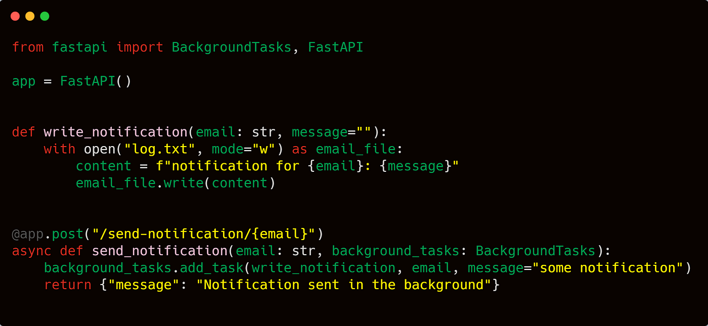 Run Asynchronous Background Tasks in FastAPI | by Varun Singh | Medium