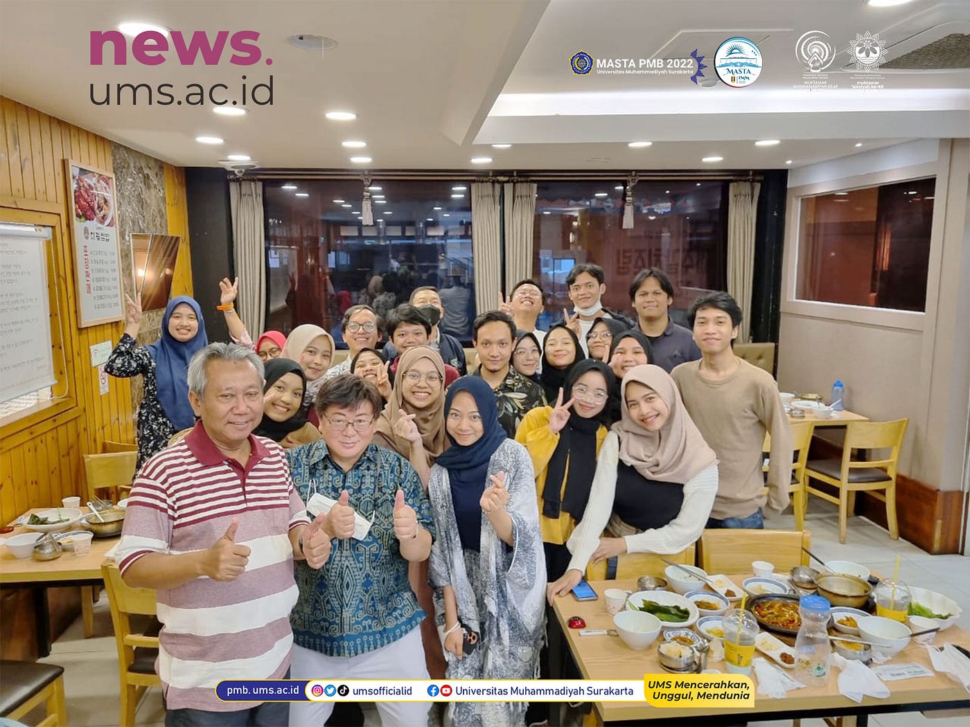 Rektor UMS Kunjungi Mahasiswa Double Degree di Korea