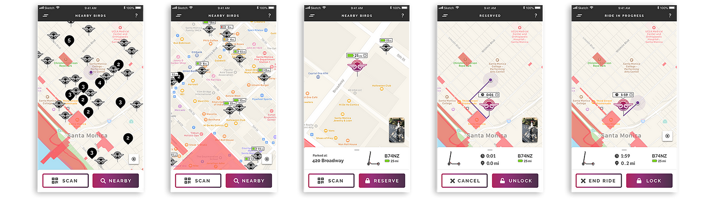 Bird Scooter redesign — a UX case study | by Eric Stahl | UX Collective
