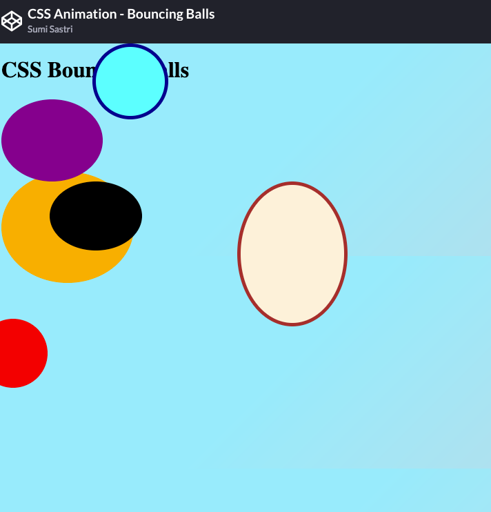 A Pure CSS Bouncing Ball - CSS Reset