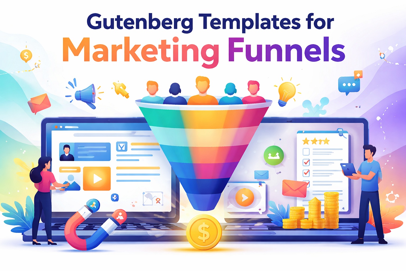 Gutenberg Templates for Marketing Funnels