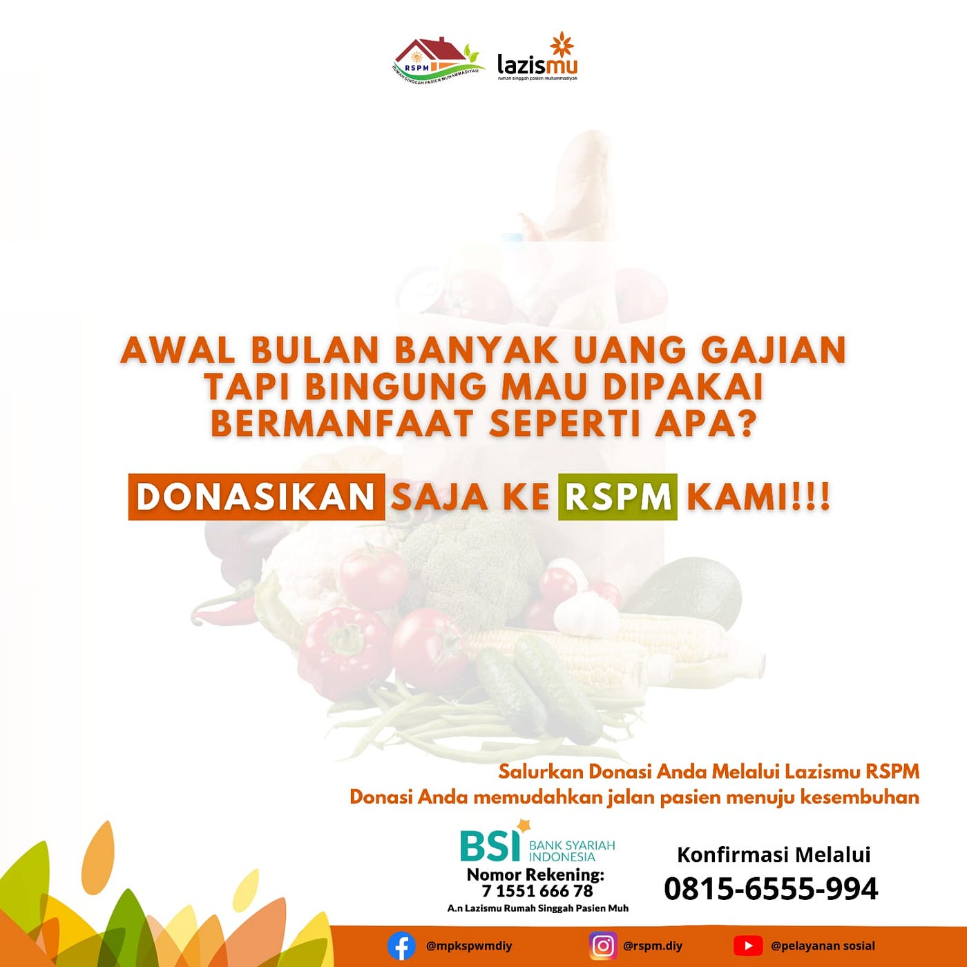 Tabungan Sedekah WA 0815-6555-994, Yayasan